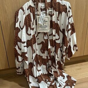 Emerson Fry - India Collection - Royal Cheetah -  Animal Print Kimono- Small